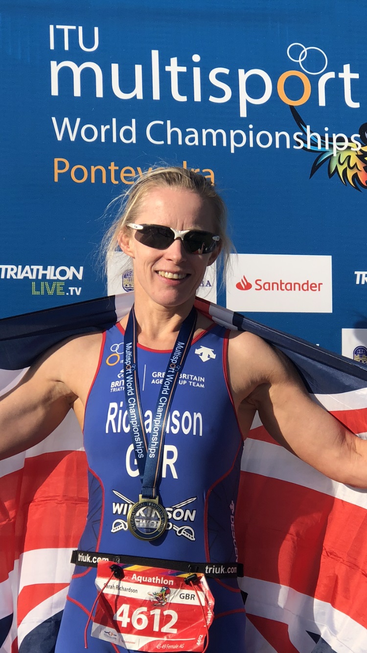 Medals at World Aquathlon Champs – Spain – 02 May 2019