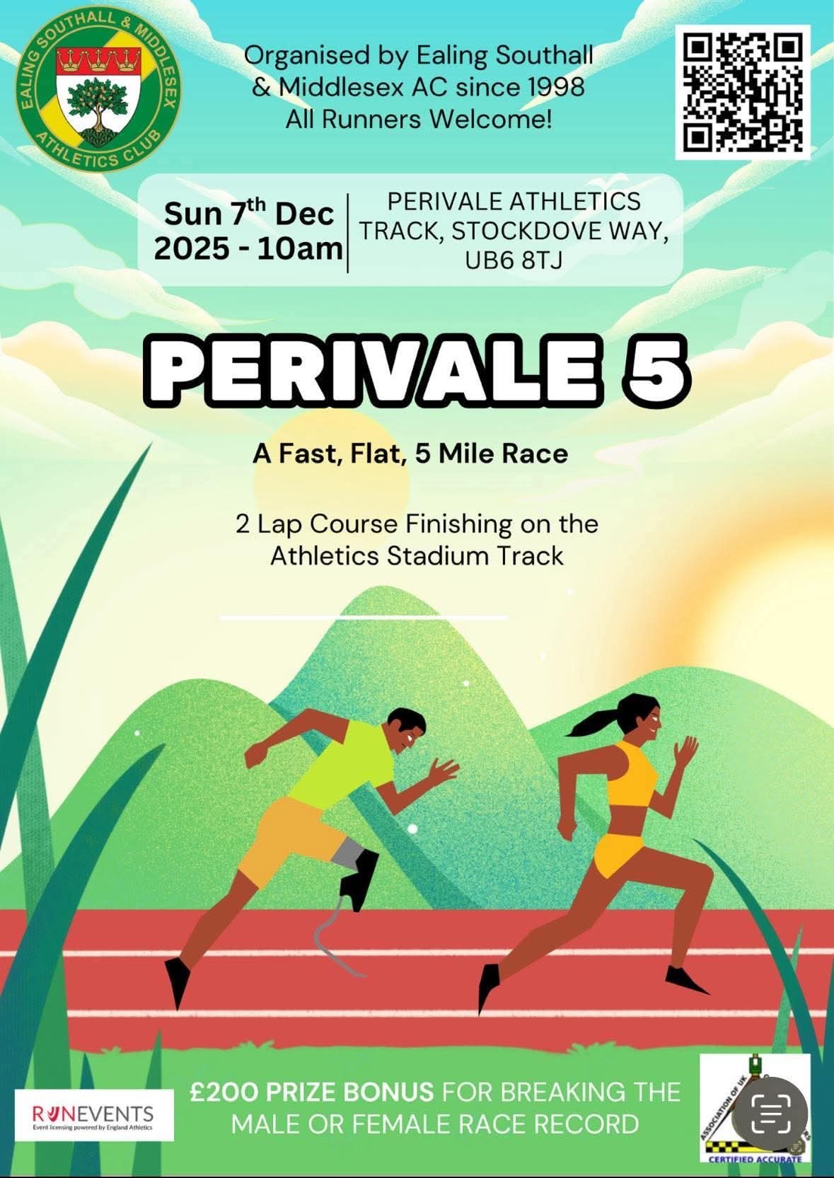 Race for Records at Perivale 5 – £200 Bonus for Course Records!